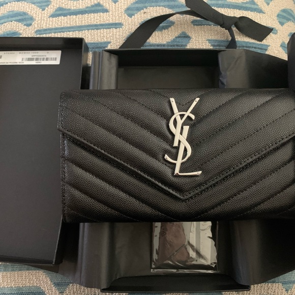 Yves Saint Laurent Bags Ysl Black Wallet Poshmark